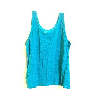 Beautiful Lane Bryant laced (with lining) tank top